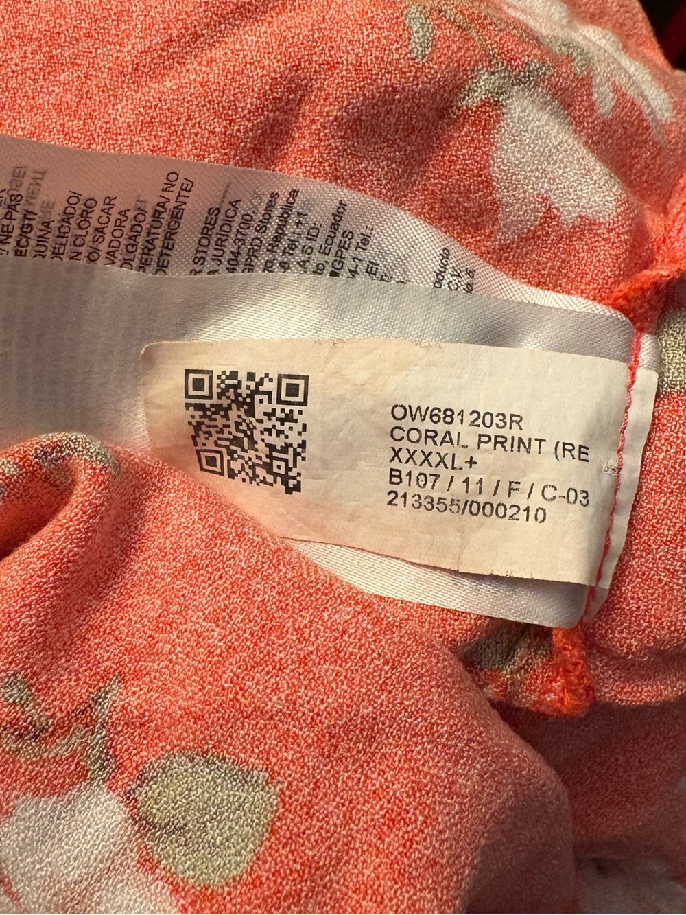Old Navy Orange Red Floral Sleeveless Mini Dress 4X EUC Picnic Chic Festival - Picture 8 of 8